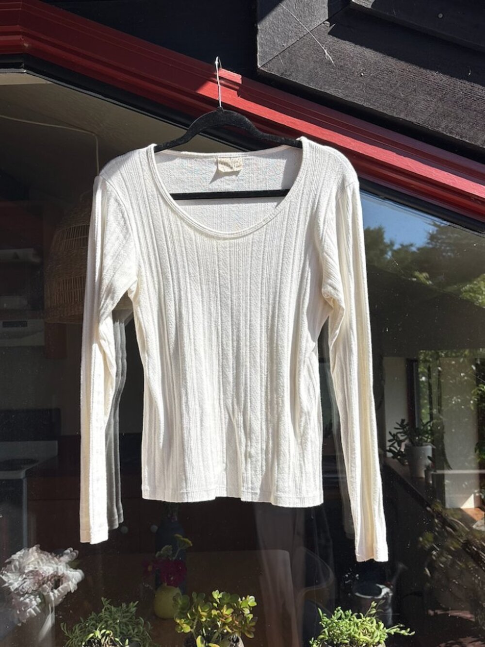 Maisie Longsleeve Pointelle Cream Medium